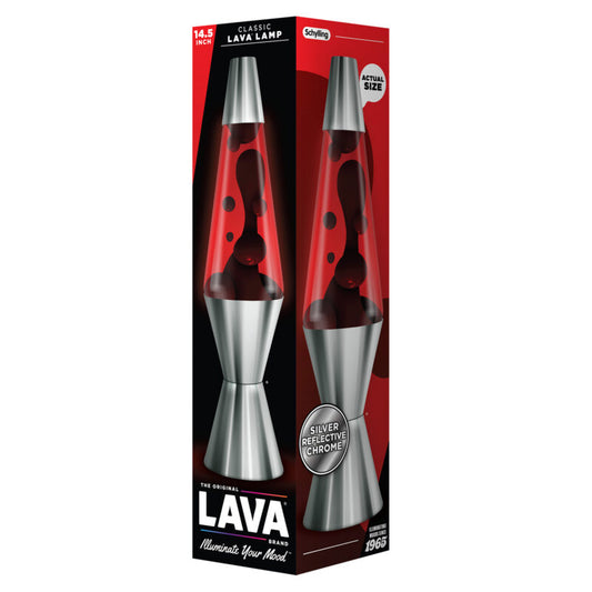 14.5″ Lava Lamp Chrome Plated Crimson - US 9574