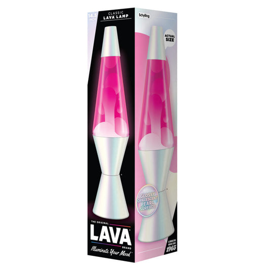 14.5″ Lava Lamp Opalescent Pearl - US 9715