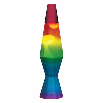 11.5″ LAVA Lamp Rainbow – White/Tricolor - US 1877