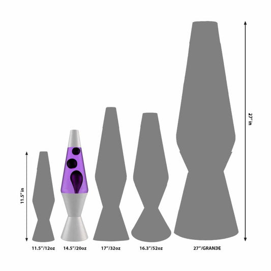 14.5’’ LAVA Lamp – Black &amp; Purple - US 8192