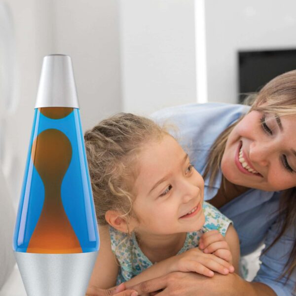 14.5” LAVA Lamp – Orange/Blue/Silver - US 4997
