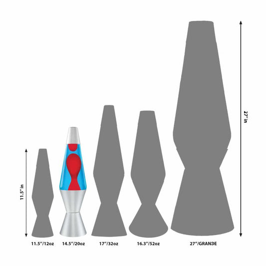 14.5″ LAVA Lamp – Red/Blue/Silver - US 5420