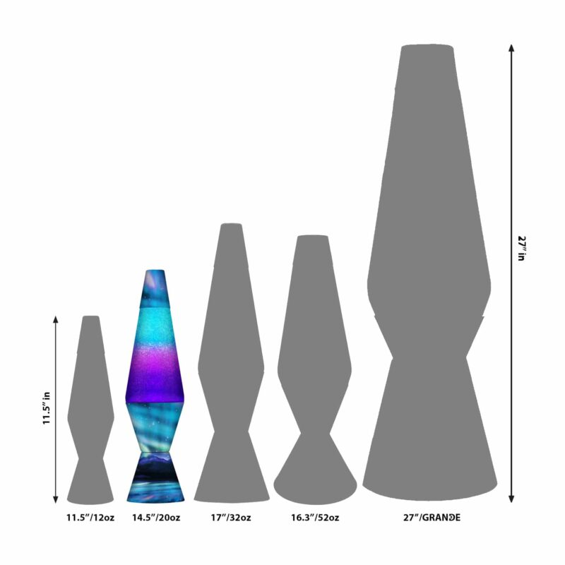 14.5″ LAVA Lamp Colormax Northern Lights – Glitter - US 3528