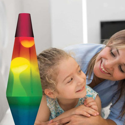 14.5” LAVA Lamp Rainbow – White/Clear/Tricolor - US 7962