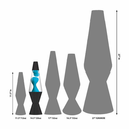 14.5″ LAVA Lamp Neon – Blue/Clear/Black - US 2152
