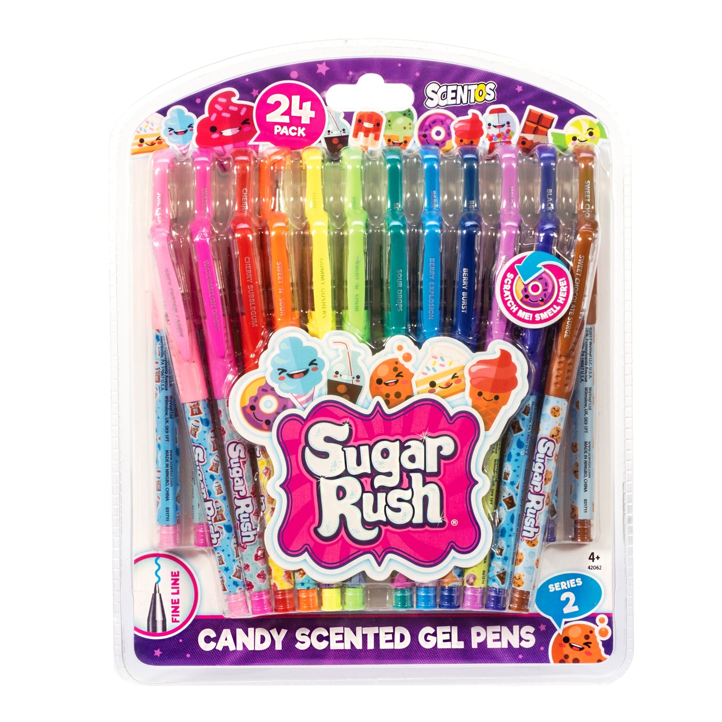 24 Sugar Rush Gel Pens – Scented - US 8628