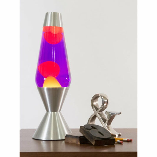 16.3″ LAVA Lamp – Yellow/Purple/Silver - US 4022